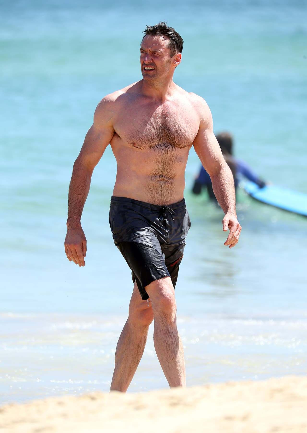 El actor en traje de baño