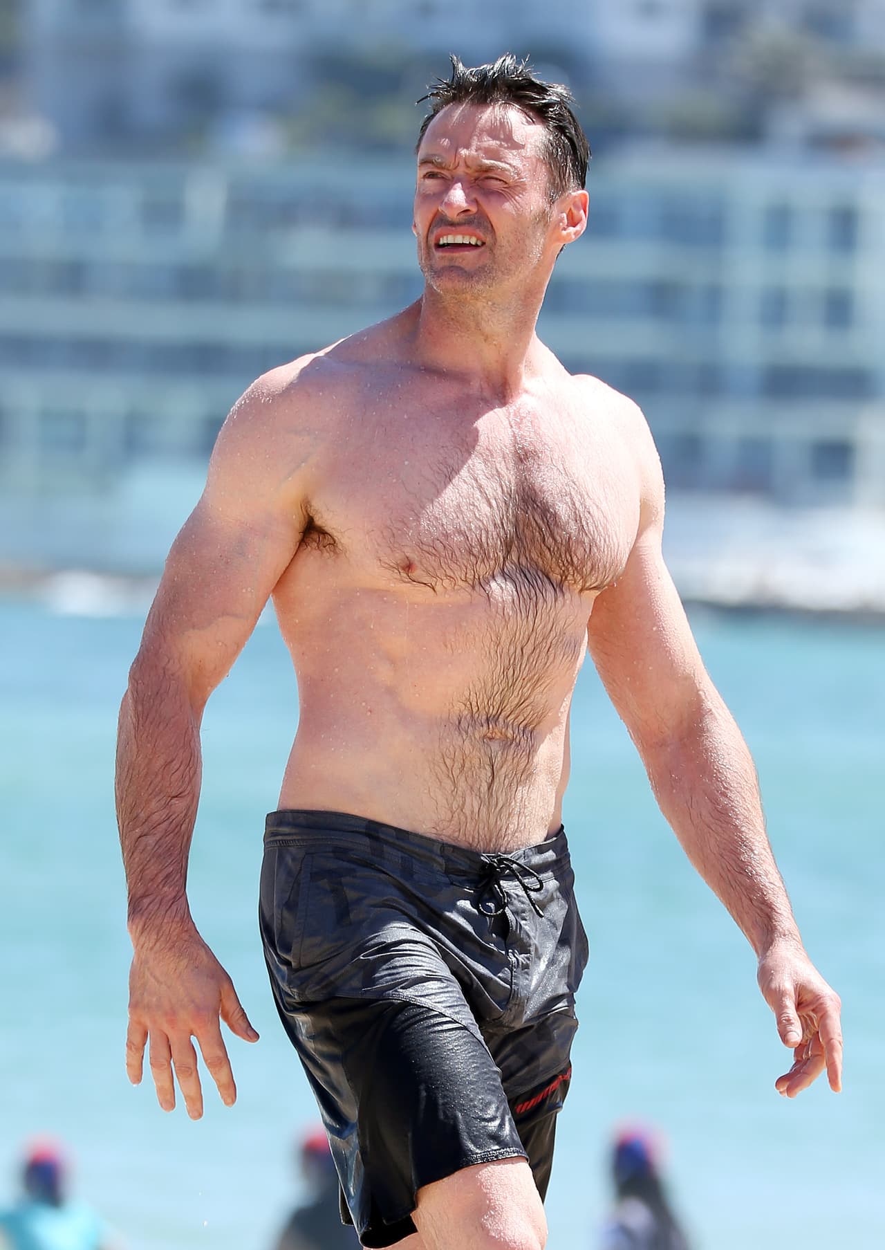 Hugh Jackman disfrutando de un buen día en Sydney.