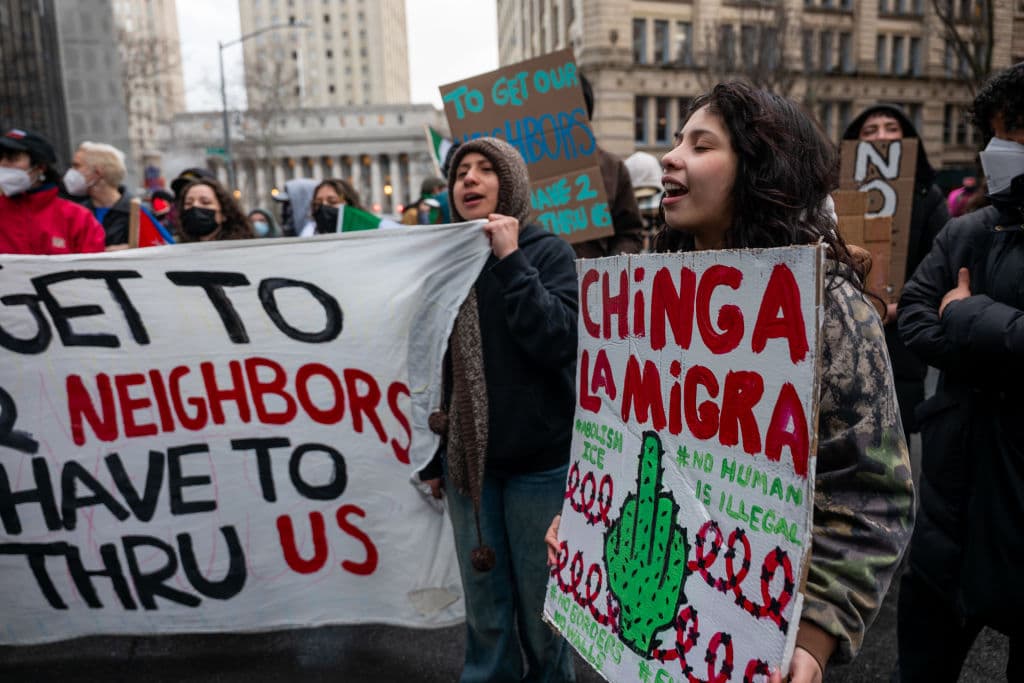 Los manifestantes recorrieron varias zonas del Bajo Manhattan, incluyendo Foley Square, el edificio federal y los alrededores del cuartel general de la policía.