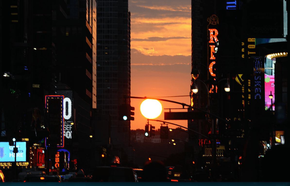 Las cinco calles para obtener las mejores fotos del “Manhattanhenge”