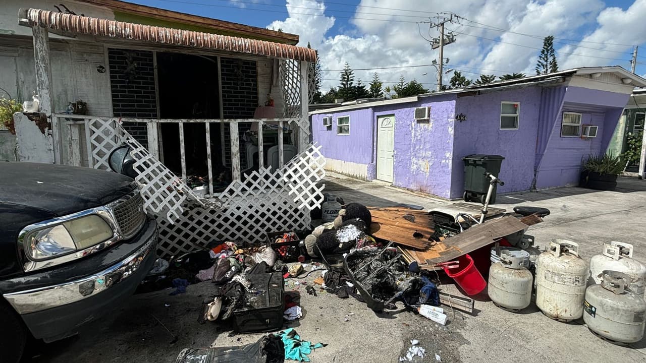 Incendio en casa móvil en Miami-Dade deja a una mujer herida y un perro muerto