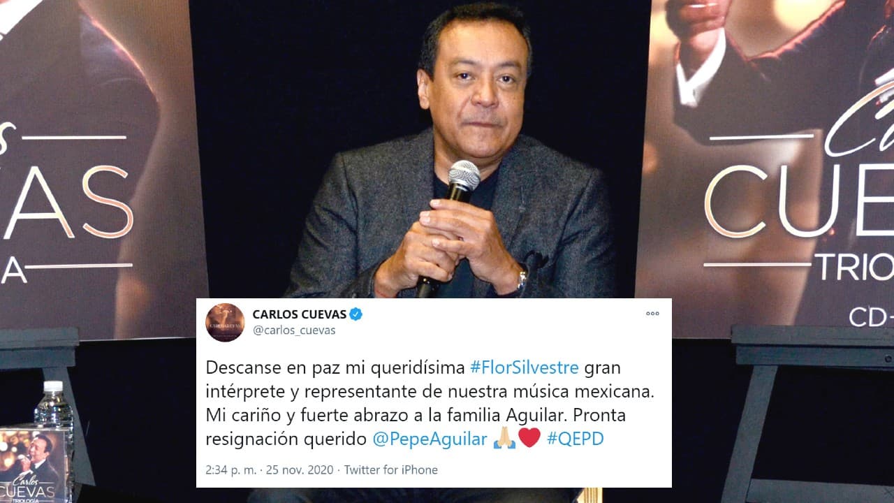 El cantante Carlos Cuevas, hermano de Aída, se unió a las condolencias en redes sociales.