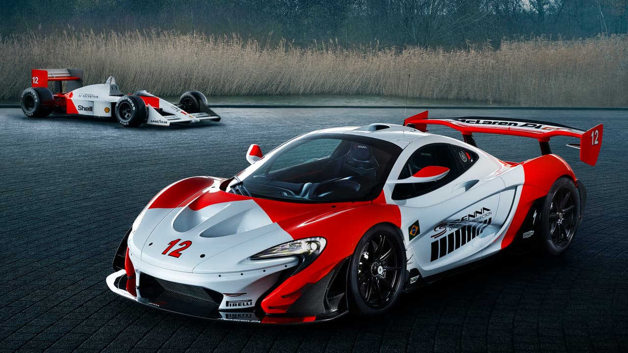 El exterior del 
<b>McLaren P1 GTR MSO Senna</b> celebra al McLaren F1 MP4/4, el vehículo que conquisté el campeonato de Fórmula 1 de la temporada 1988 bajo el comando del gran 
<b><a href="https://www.univision.com/noticias/autos-y-famosos/recordando-a-ayrton-senna-fotos" target="_blank">Ayrton Senna da Silva</a></b>.