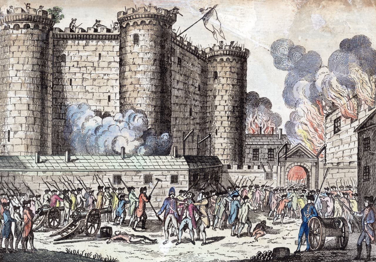 <b>La Revolución Francesa.</b> Fue un periodo de gran agitación social y política que finalizó con el derrocamiento de la monarquía y el establecimiento de una república en Francia. Las masivas protestas ocurridas entre 1789 y 1799 llevaron al poder a Napoleón Bonaparte e impulsaron el movimiento republicano y de democracias liberales en todo el mundo. 
<br>