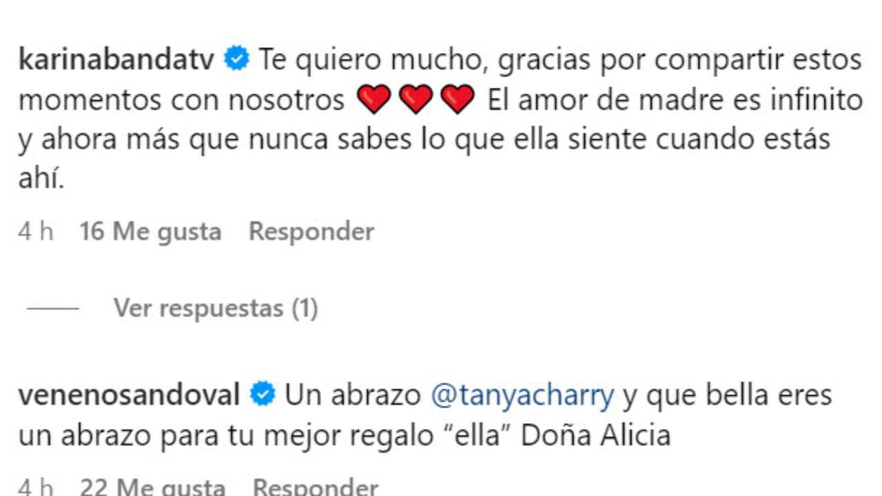 Algunas famosas reaccionaron así al reencuentro que Tanya Charry tuco con su madre.