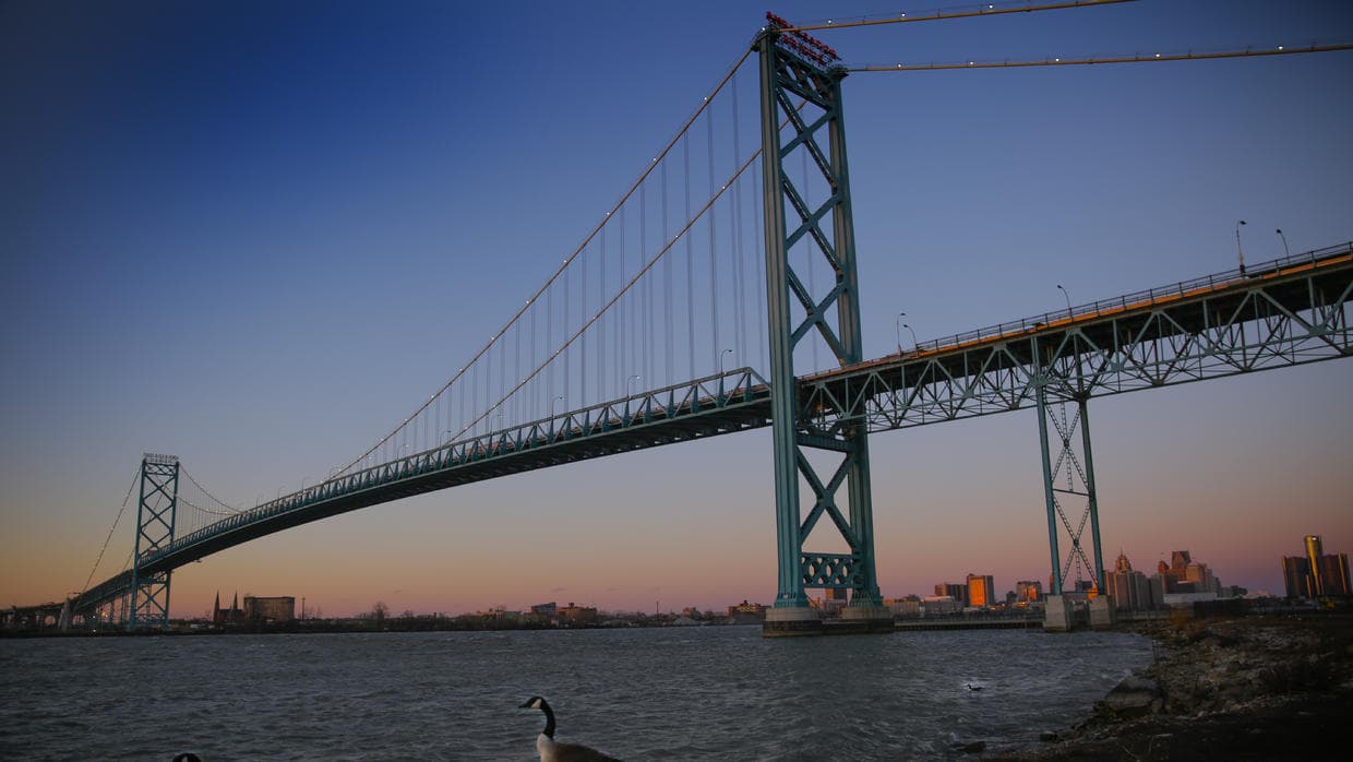 This Canadian border city is building a bridge with the U.S. while Trump raises his wall with Mexico