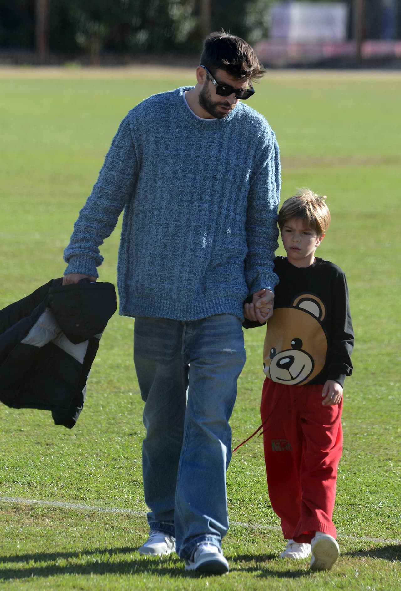 Según el comunicador, el exdeportista se llevó a sus hijos después del juego. 
<br>