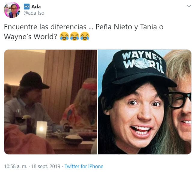 Gracias a las imágenes, el humor mexicano no se hizo esperar y 
<b><a href="https://www.univision.com/shows/despierta-america/imposible-parar-de-reir-con-los-memes-por-la-foto-de-pena-nieto-y-su-novia-tania-ruiz-disfrazados-video">surgieron memes que se viralizaron</a></b>.