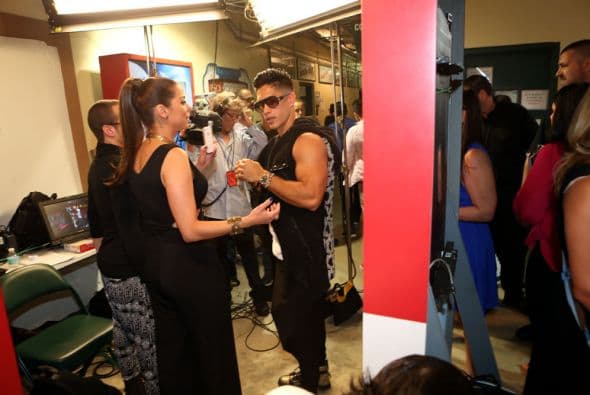 Tras bambalinas vimos lo nerviosos que estaban los chicos de Chino y Nacho.