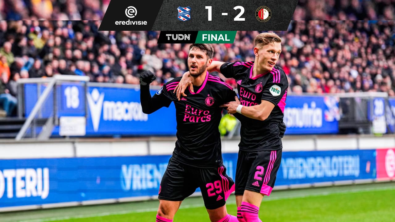 ¡Golazo! Chaquito da el triunfo al Feyenoord contra Heerenveen 