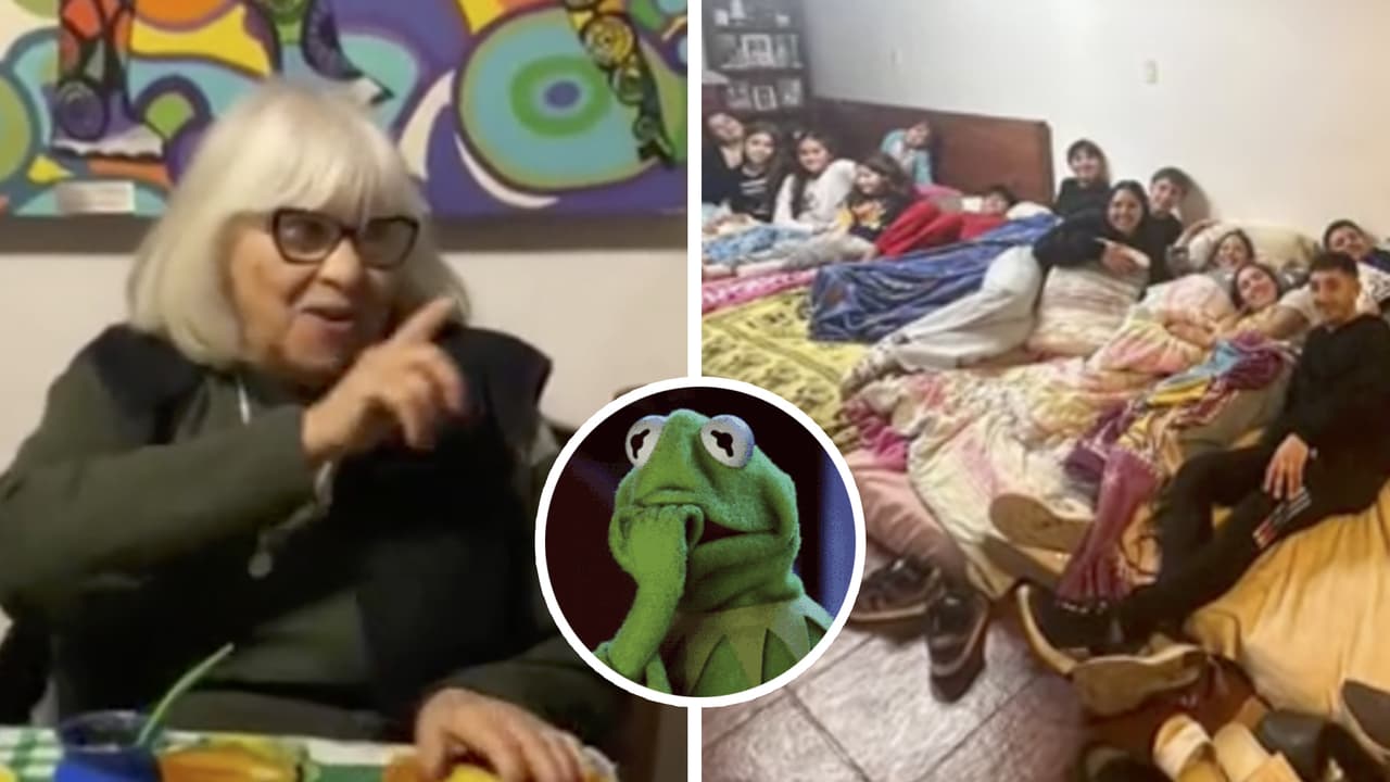 Intentan hacer el trend de la pijamada sorpresa a sus abuelos y todo sale mal: el divertido video
