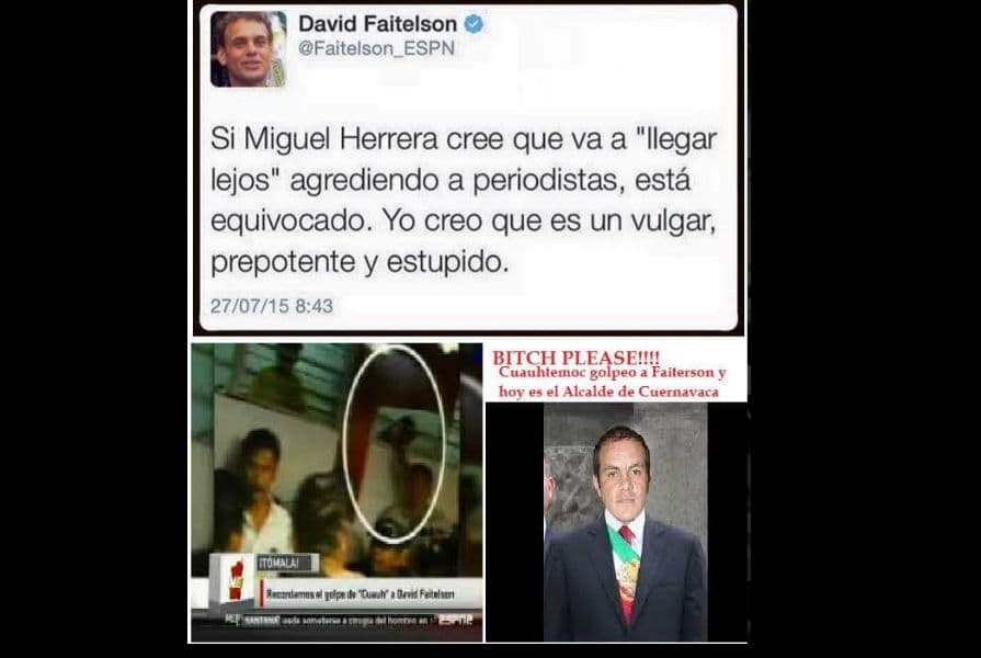 Memes agresión del 'Piojo' a periodista