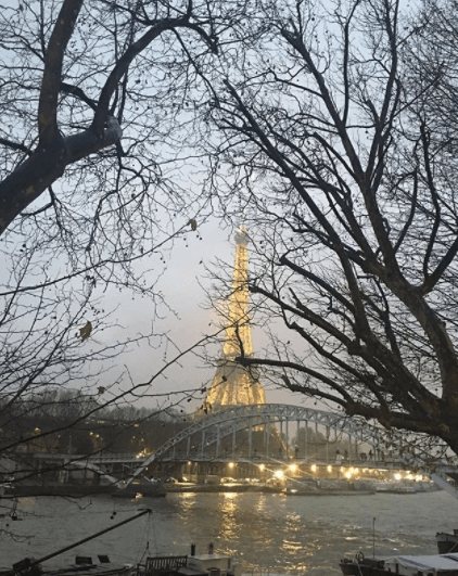 Nuestra conductora eligió la hermosa ciudad de París para celebrar junto a sus seres queridos.