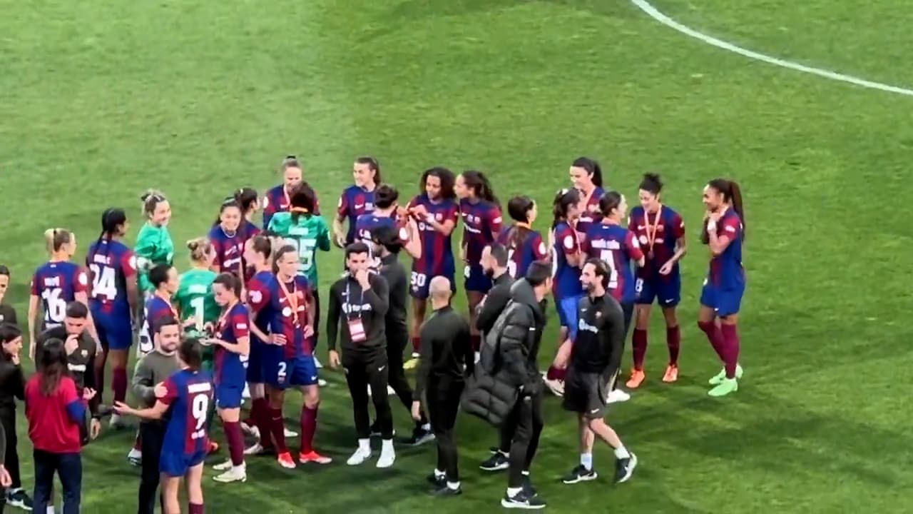 ¡Polémica! Barcelona Femenil se autopremia tras ganar la Copa de la Reina