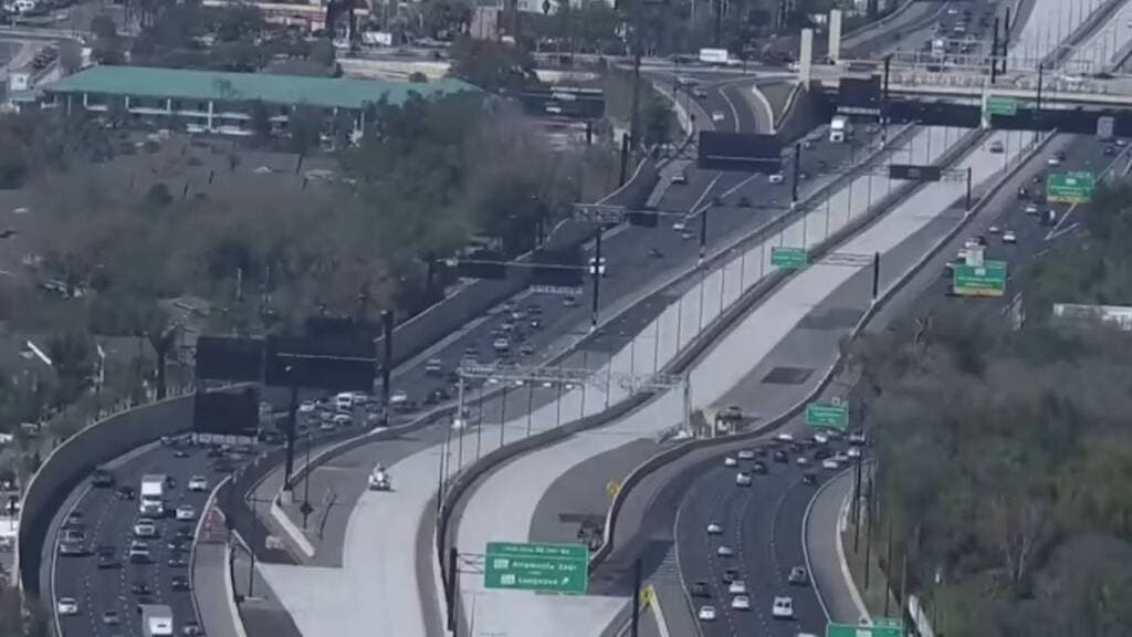 Accidente en carriles de la I-4 Express deja 2 heridos; uno de los vehículos conducía por sentido contrario