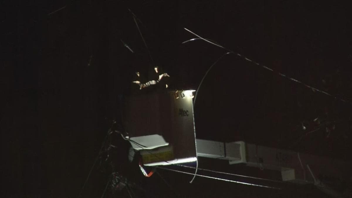 Daños causados por lluvias en el área metropolitana de Atlanta.