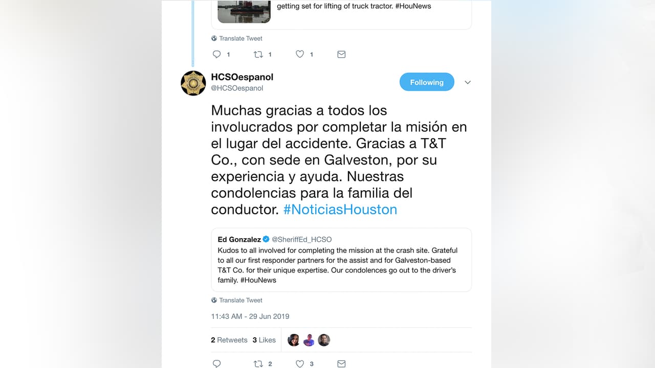 El sheriff Ed González ofreció sus condolencias a la familia del conductor.