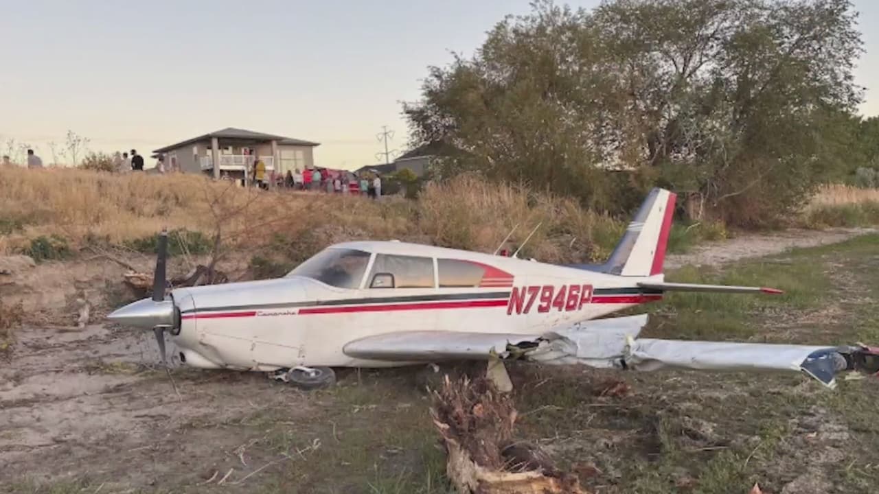 Falla de motor obliga a un aterrizaje de emergencia a la orilla del lago Utah en Vineyard