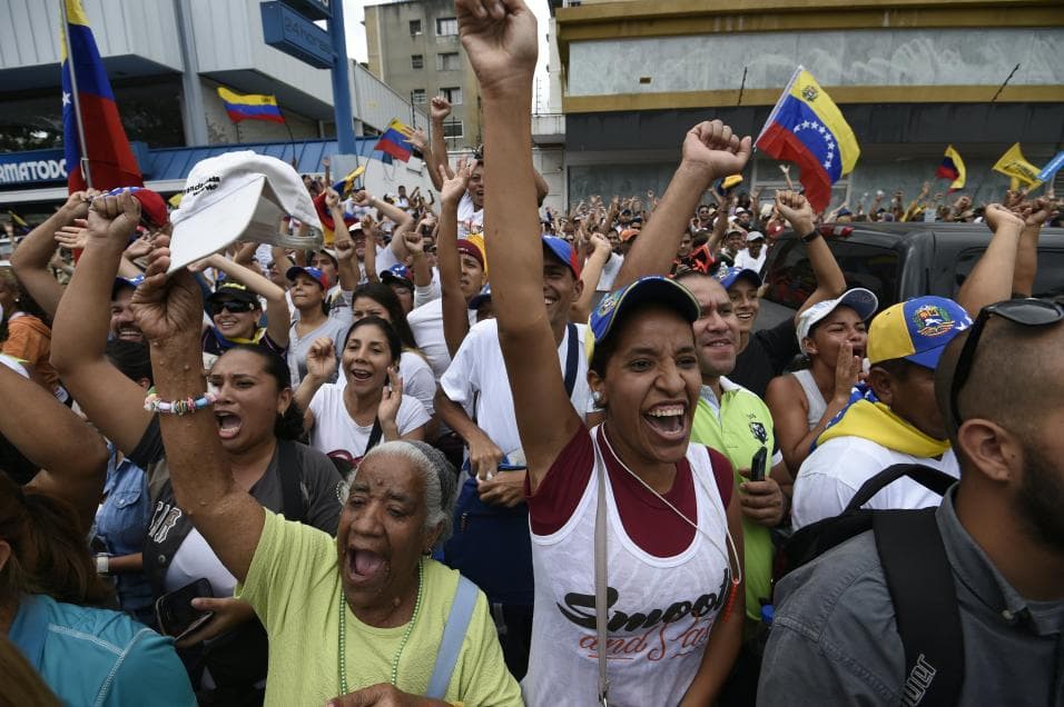 Venezuelan opposition floods Caracas in vast anti-Maduro protest
