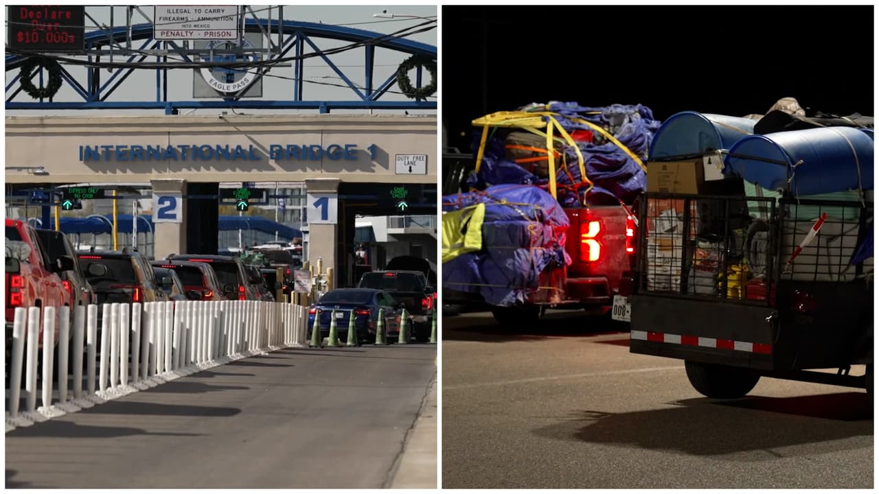 Caravanas de Paisanos cruzan frontera hacia México; algunos no volverán a EEUU