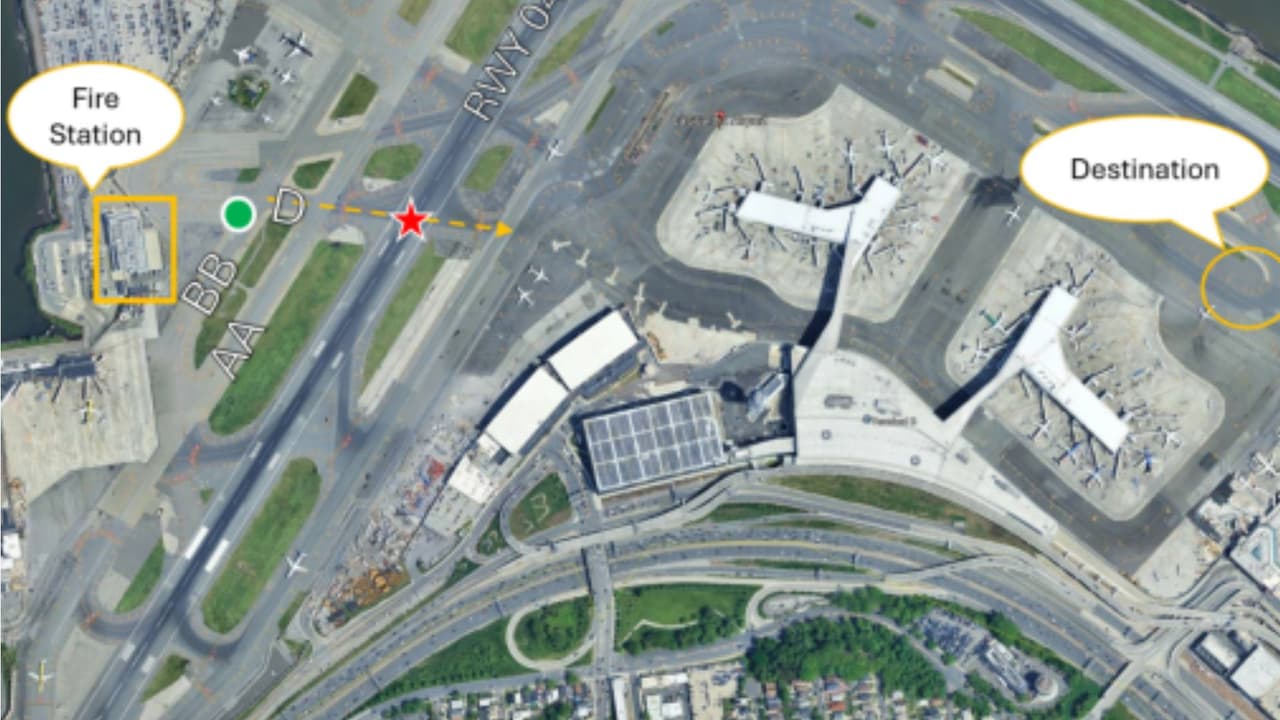 Pista trayecto del avión Air Canadá