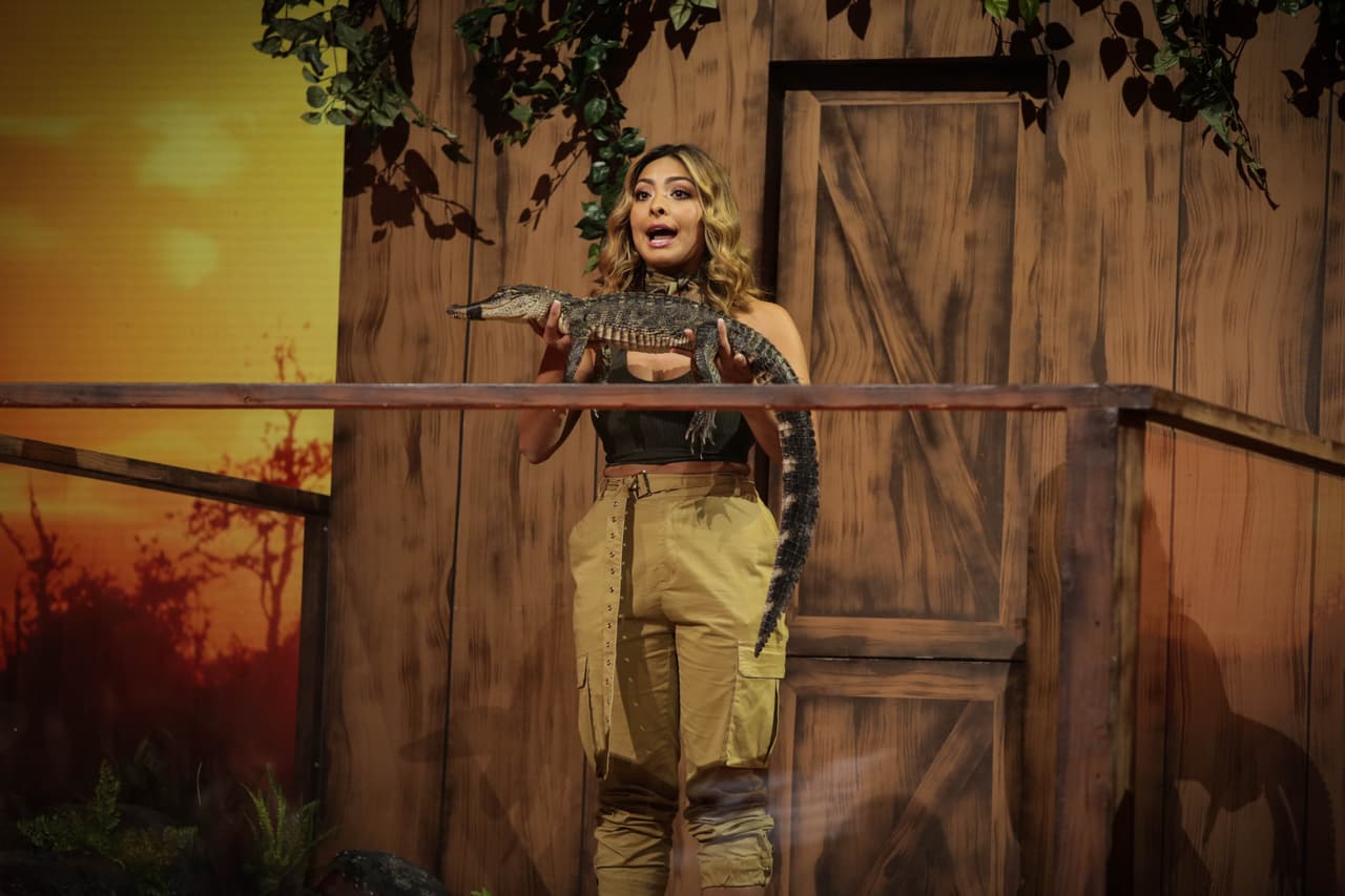 Con el paso del tiempo se fue acostumbrando al reptil.