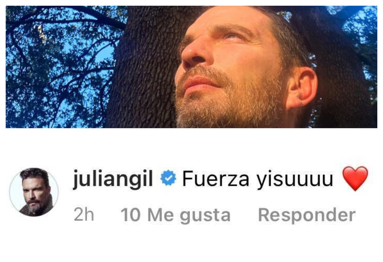 Desde México, el actor Julián Gil le mandó fuerzas para afrontar esta pérdida.
<br>