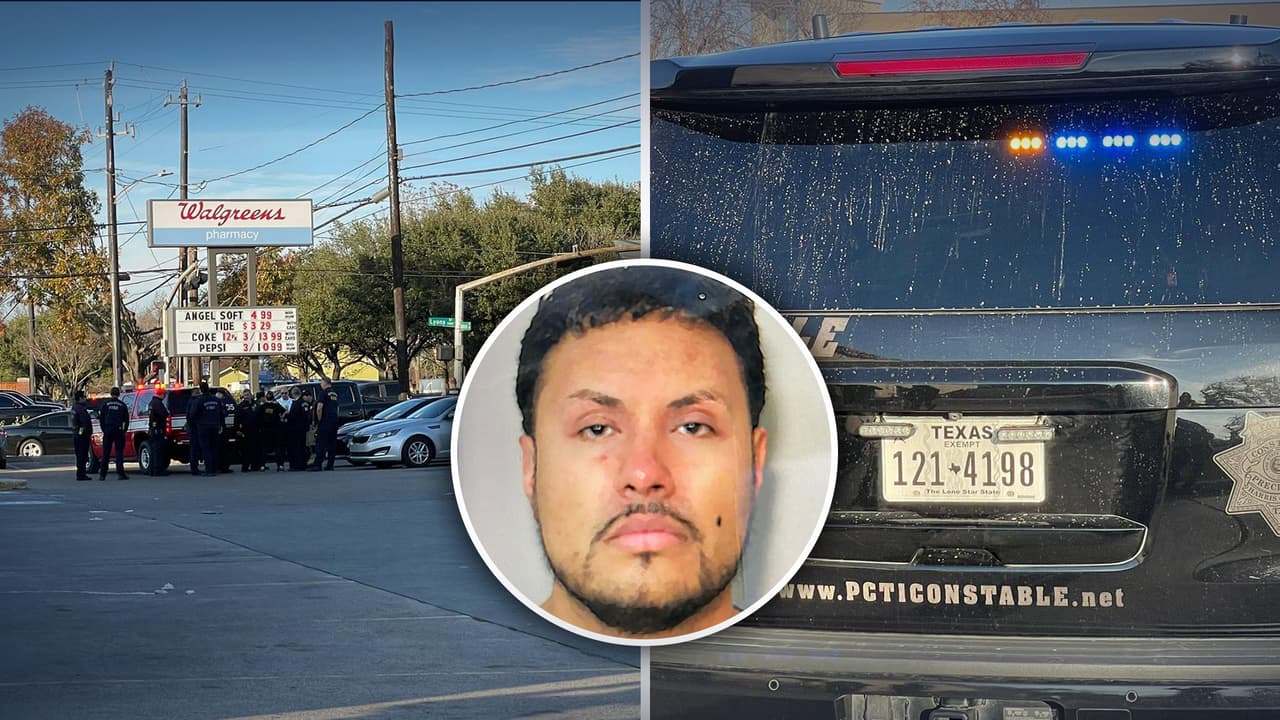 Identifican a sospechoso de herir a tres policías durante una persecución en Houston