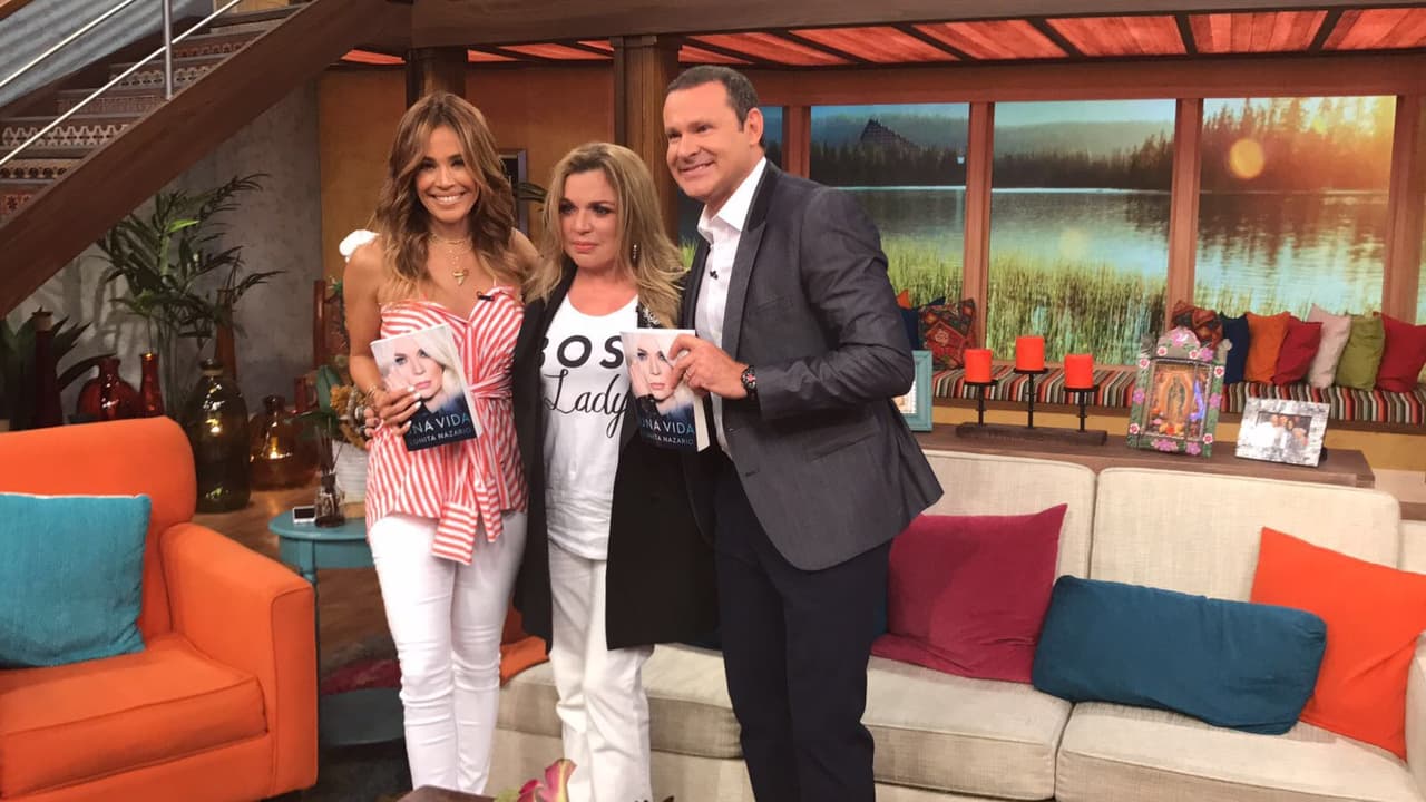 Karla Martínez y Alan Tacher le dieron la bienvenida a Ednita Nazario.