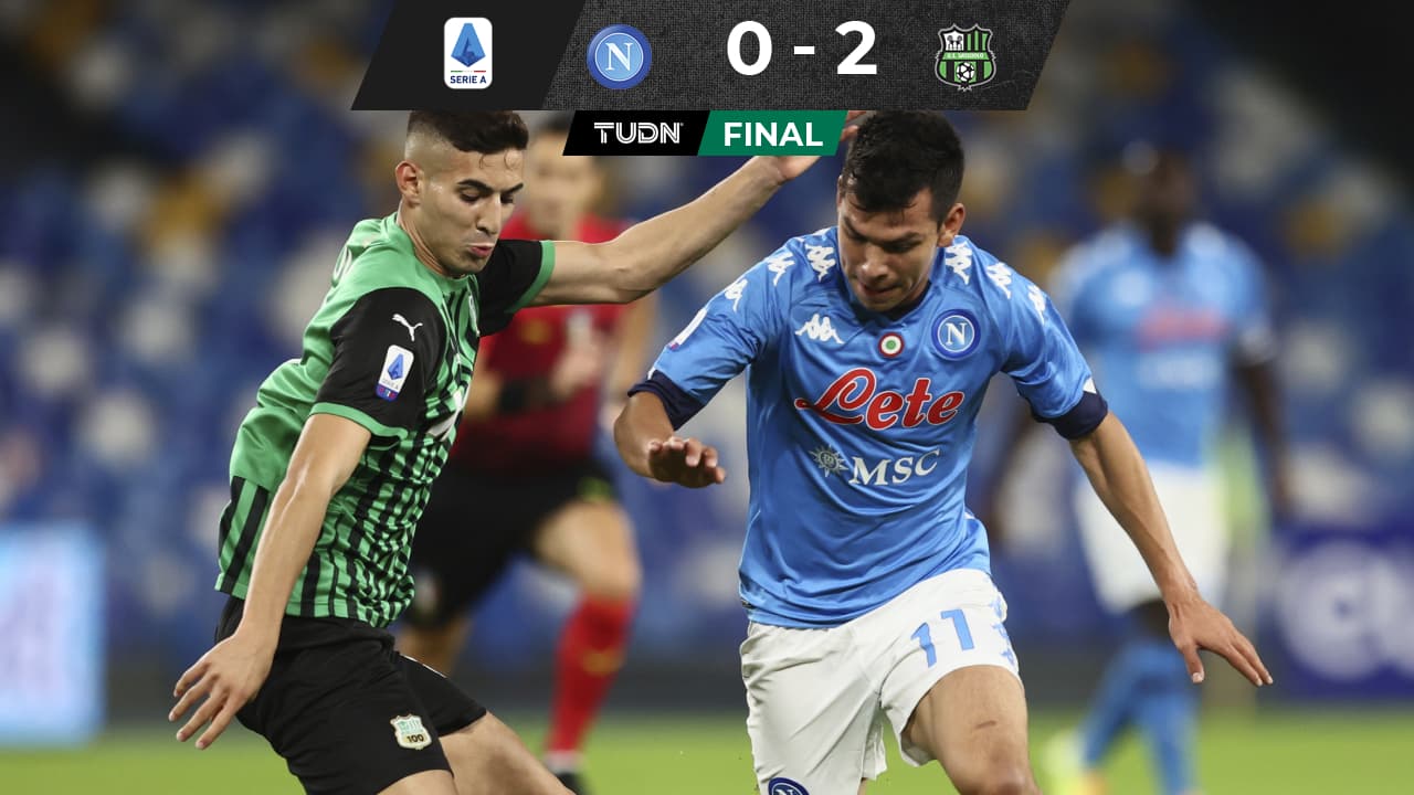 Derrota y gris juego del Napoli con Hirving Lozano