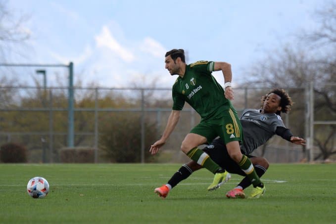Valeri participa de la puesta a punto de Timbers FC.