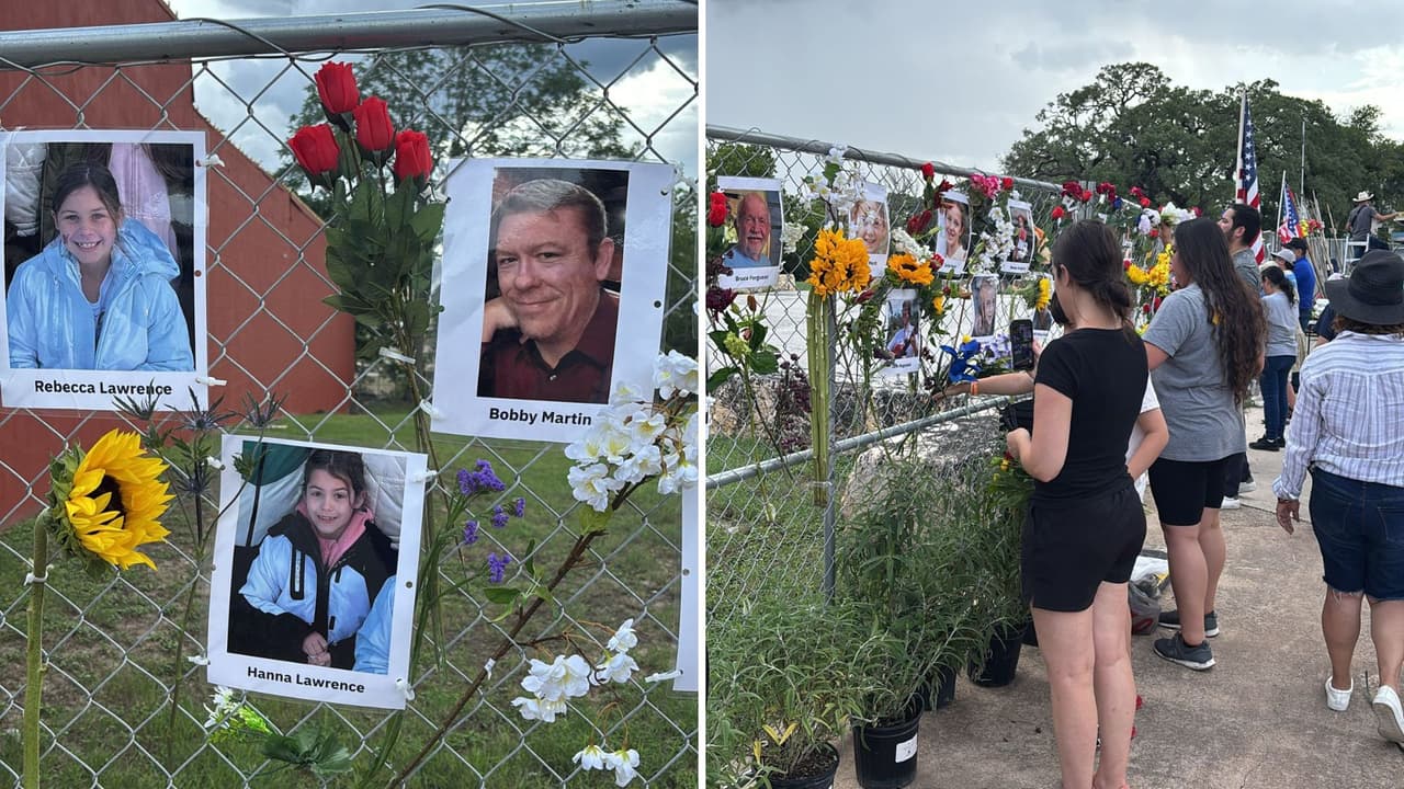 El memorial se instaló sobre la calle Water, cerca de las orillas del río Guadalupe, en el corazón de Kerrville.