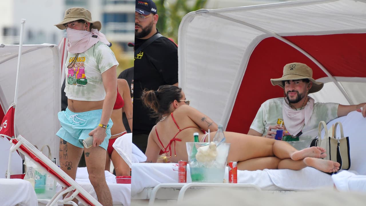 <h3 class="cms-H3-H3">Bad Bunny </h3>
<br>
<br>
<a href="https://www.univision.com/musica/famosos-lucen-su-outfit-para-el-verano-2022" target="_blank">El ‘Conejo Malo’</a> presume en sus redes sociales como disfruta de sus vacaciones. A ritmo de música, 
<a href="https://www.univision.com/musica/artistas-que-incursionan-en-la-bachata" target="_blank">Benito</a> apareció bailando y lució unos kilitos de más con orgullo. El intérprete de ‘Me Fui de Vacaciones’ estuvo junto a su novia, 
<a href="https://www.univision.com/musica/bad-bunny-estaria-en-una-relacion-abierta-y-tendria-dos-novias-video" target="_blank">Gabriela Berlingeri,</a> en una playa de Miami en un plan de completa relajación. 
<br>