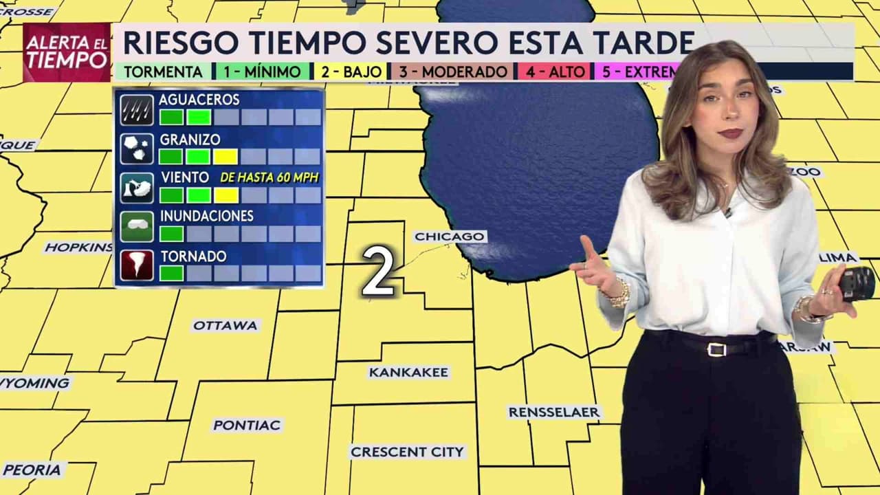 Pronóstico del tiempo hoy en Chicago: Riesgo de tiempo severo 2 con viento y granizo; el termómetro alcanzará 88 °F