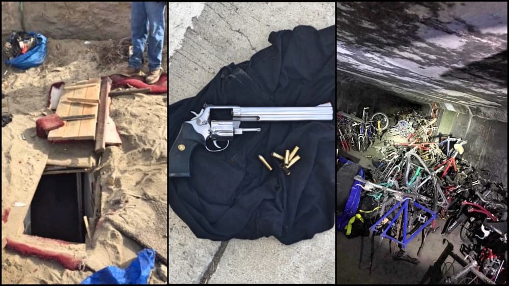 Un escondite subterráneo en un campamento de 'homeless'.