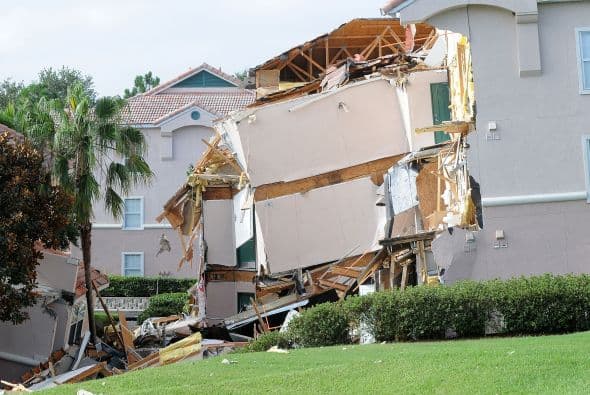 Este tipo de socavones son relativamente habituales en Florida.