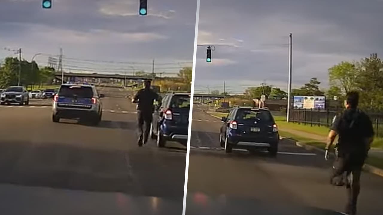 Abuelo en episodio médico choca con varios autos cerca de New York y nadie podía detenerlo