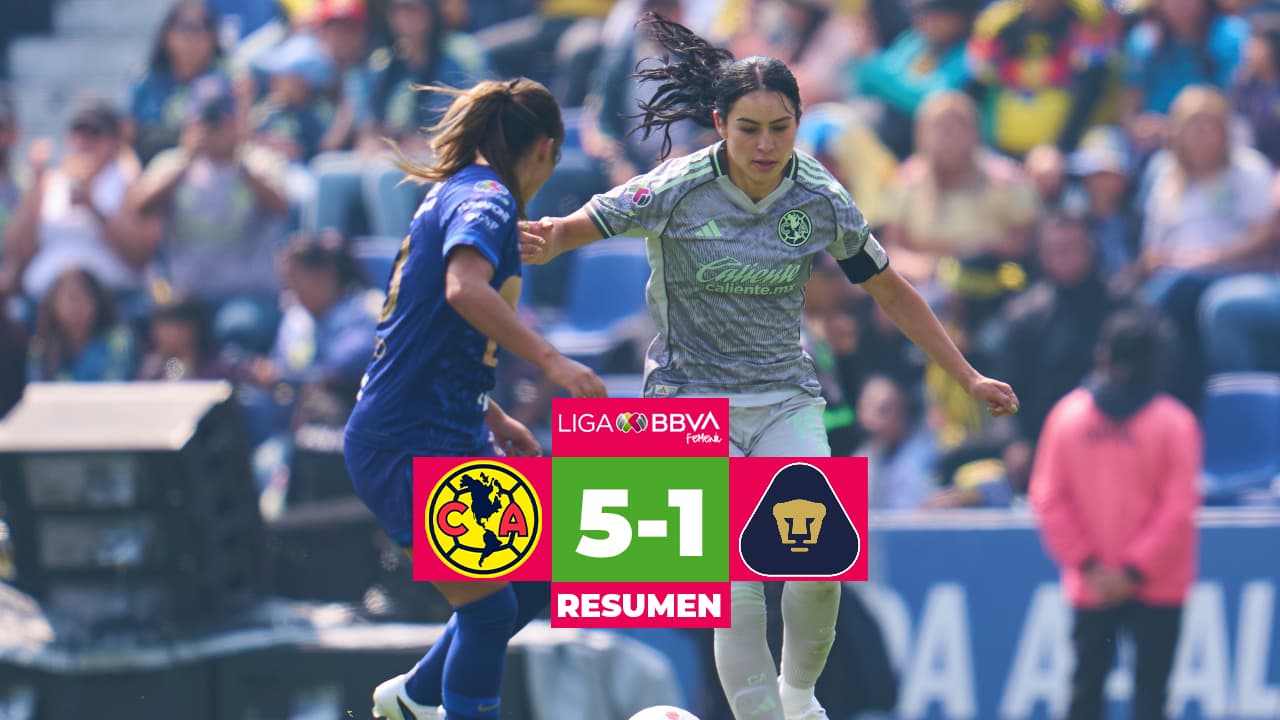 América vs. Pumas EN VIVO: Goles, resumen, resultado del partido del Clausura 2026 Liga MX Femenil 