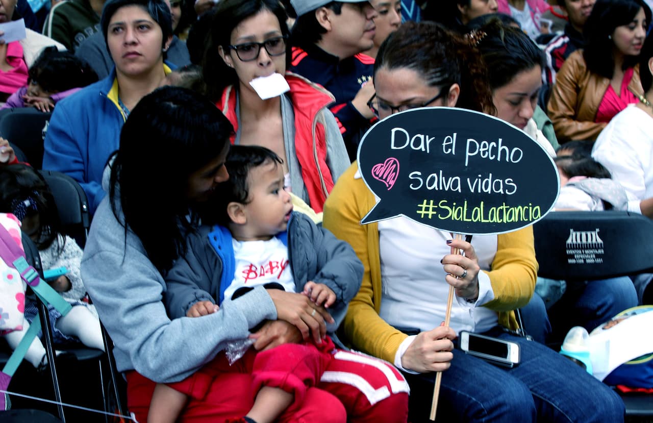 En Ciudad de México también han apoyado la lactancia materna en varios encuentros, motivando informando a otras mujeres.