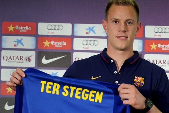 Ter Stegen fue presentado con el Barcelona