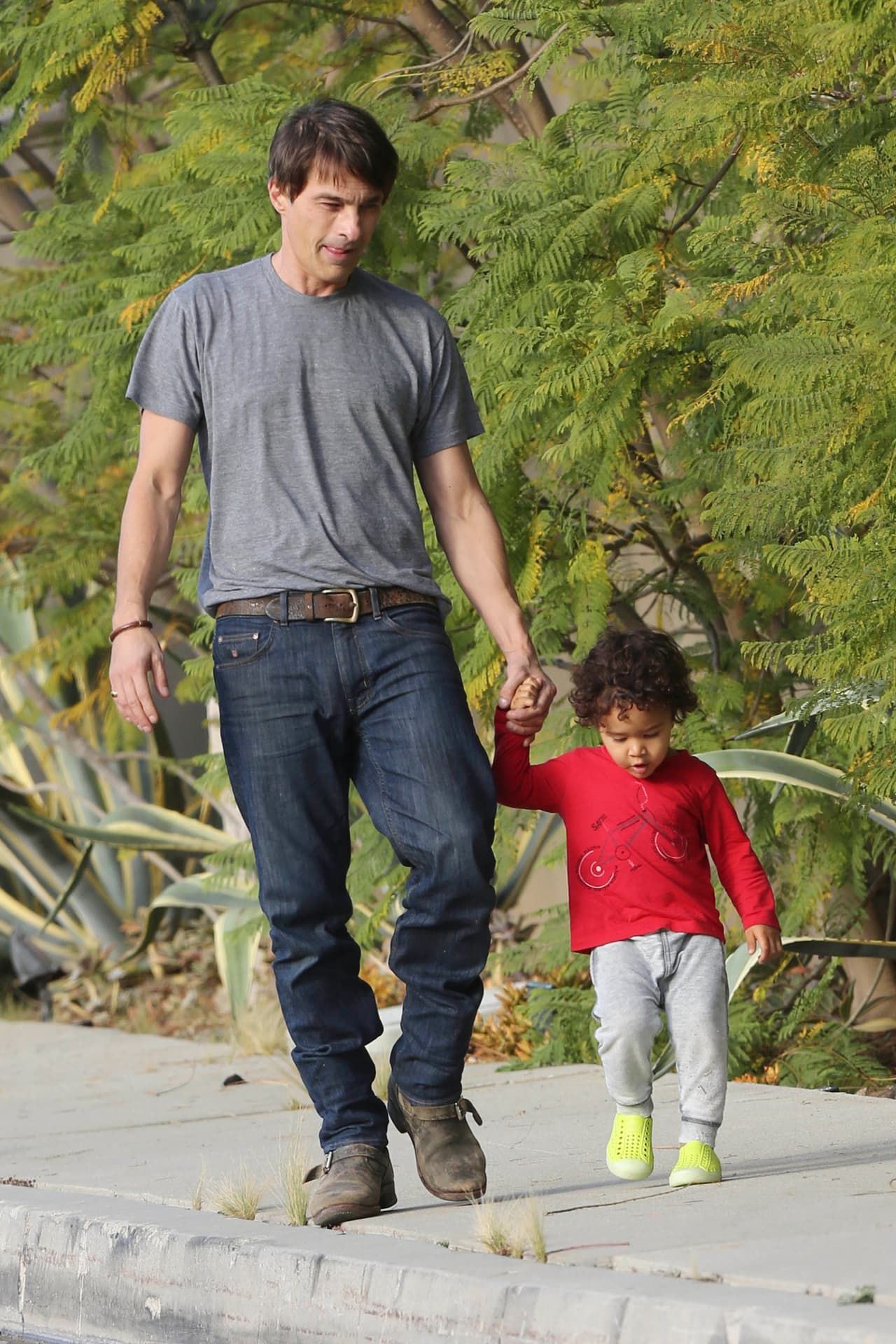 Aunque Olivier Martínez y la actriz decidieron divorciarse hace algunos meses, aún comparte grandes momentos con Maceo.