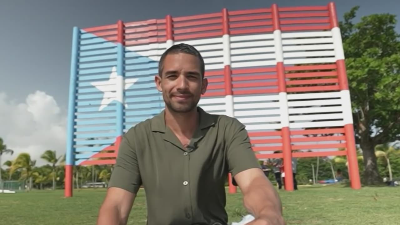 Artista pinta banderas en 78 pueblos de Puerto Rico y los transforma en lugares turísticos