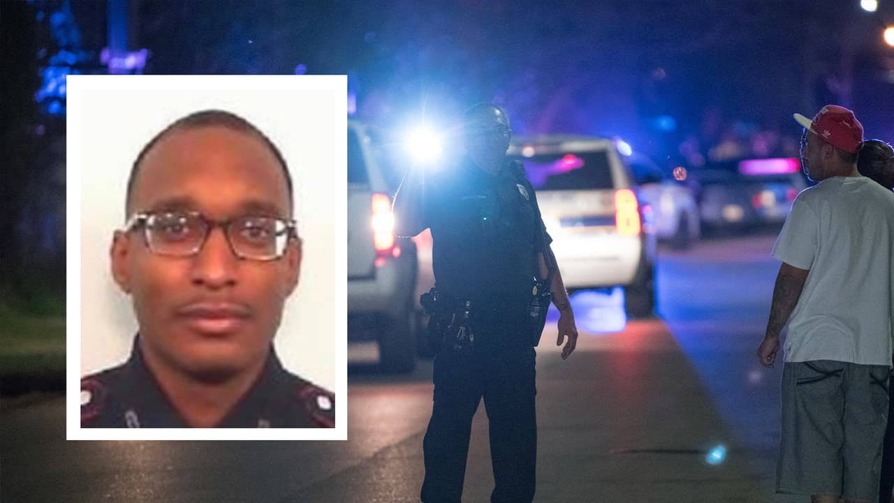 El agente del Precinto 4 del condado Harris, Kareem Atkins, de 30 años fue asesinado a tiros y dos de sus compañeros resultaron heridos la madrugada del sábado en 
<b><a href="https://www.univision.com/local/houston-kxln/escoltan-cuerpo-oficial-asesinado-condado-harris-fotos">lo que las autoridades catalogaron como una emboscada</a></b>
<a href="https://www.univision.com/local/houston-kxln/escoltan-cuerpo-oficial-asesinado-condado-harris-fotos">.</a>