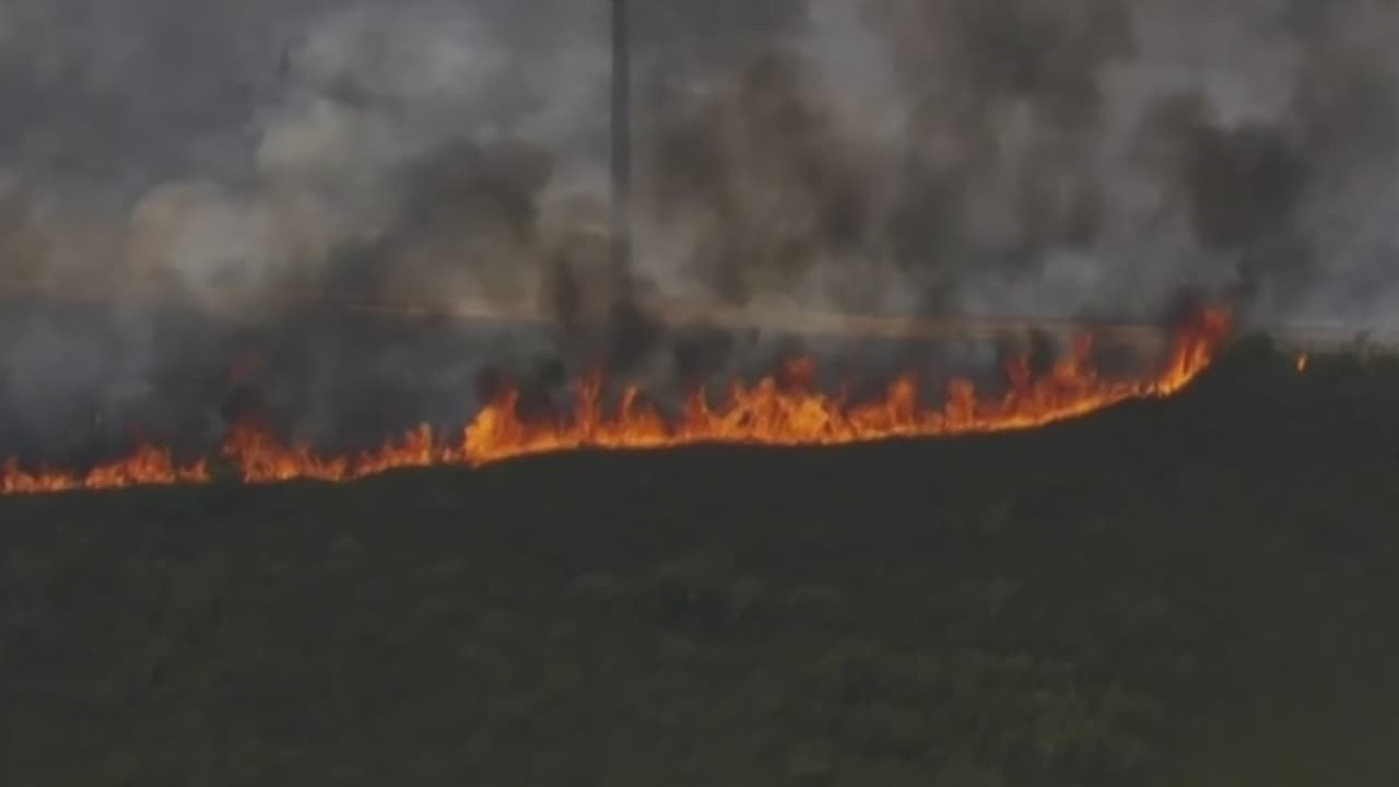 Humo, cenizas y cierre en carretera hacia los Cayos: incendio forestal preocupa a habitantes del sur de Miami-Dade

