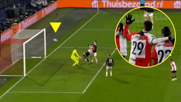 ¡Golazo, asistencia y ovación grande para Santi Giménez en Champions!