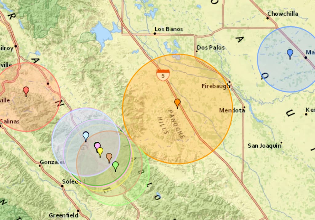 Reportan sismo de mediana intensidad en el centro de California