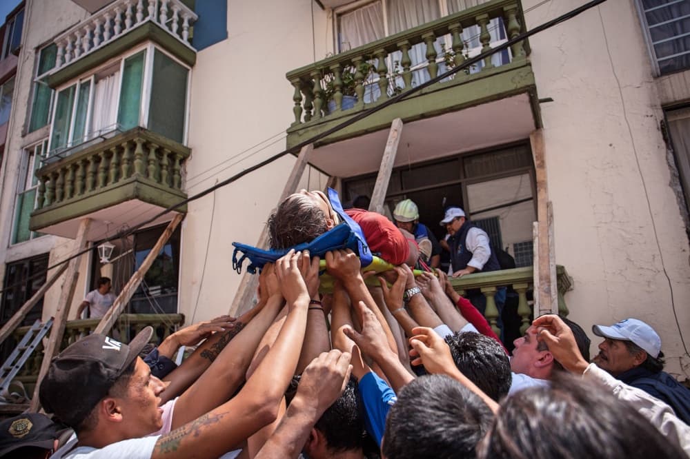 Solidaridad por terremoto en México 2017.