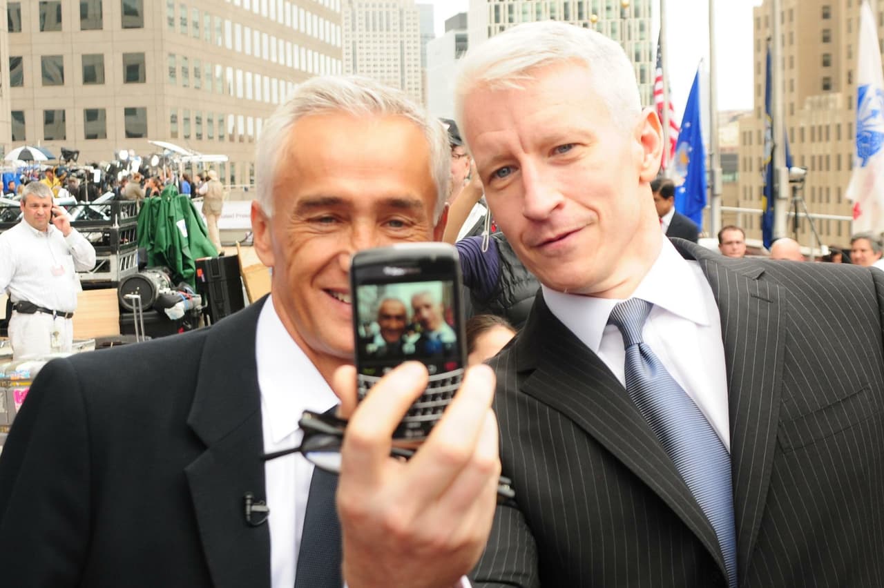 Selfie con Anderson Cooper.