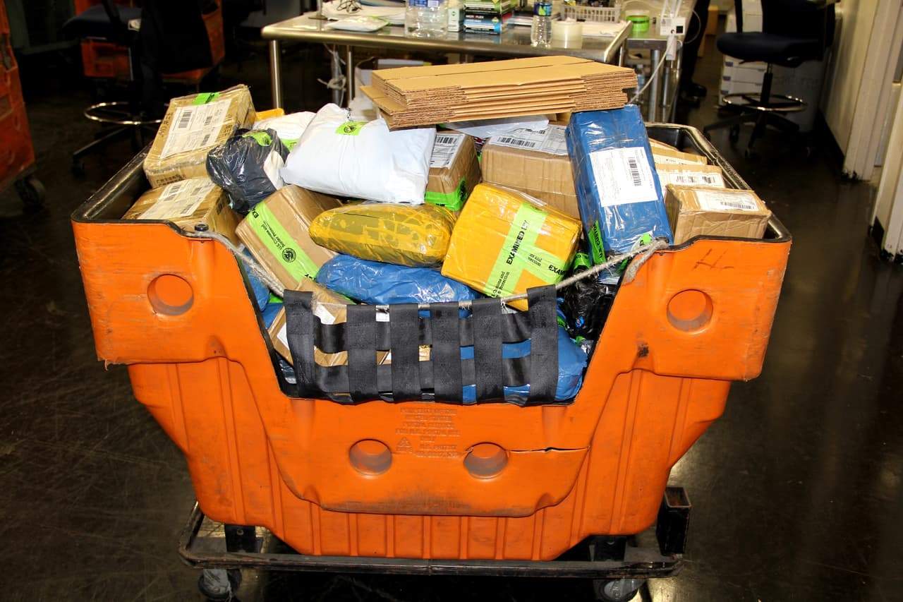 Incautan millones en artículos falsificados enviados por correo