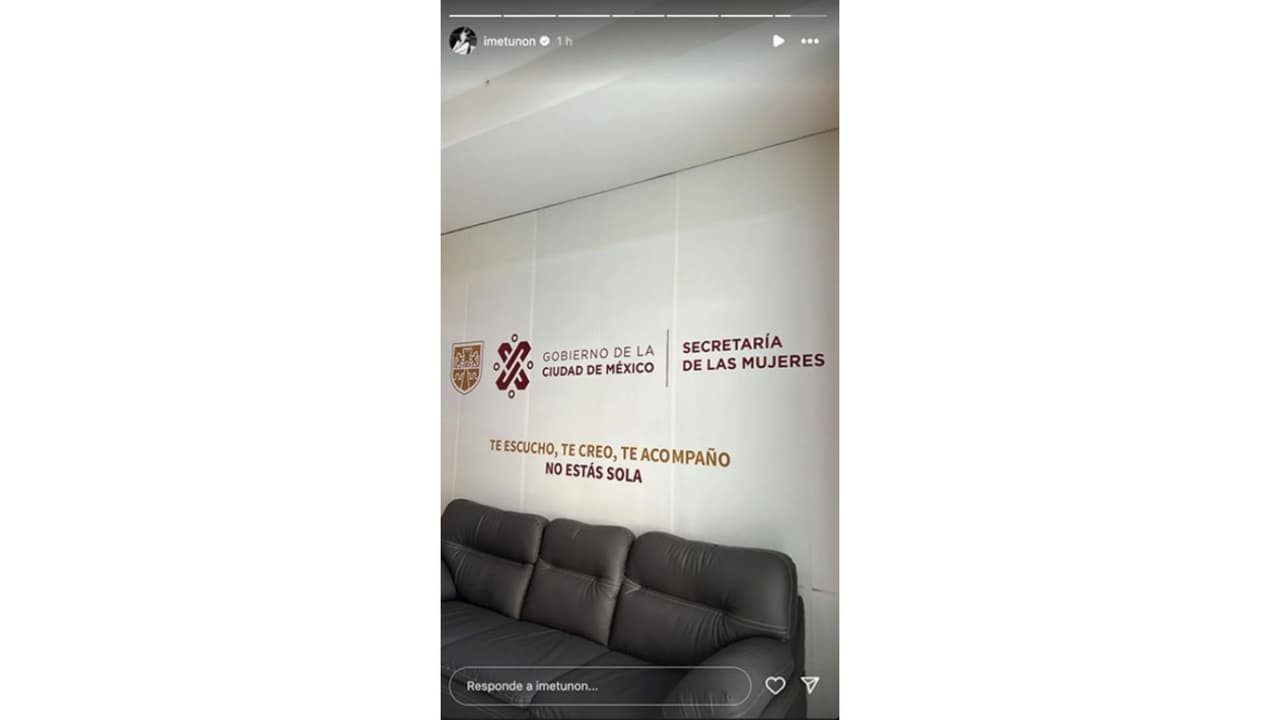 Así reveló que se encontraba en la Secretaría de las Mujeres.